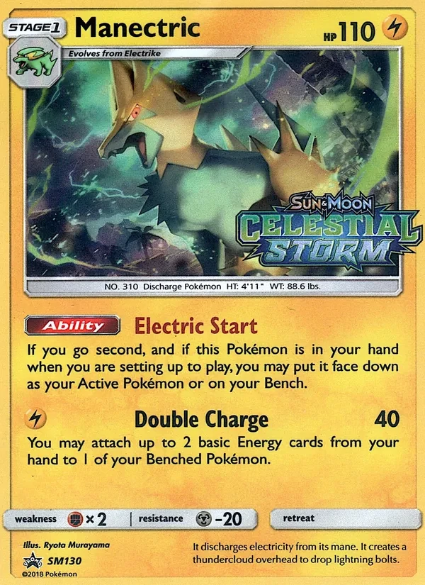 Manectric SM130 SM Black Star Promos Pokémon card