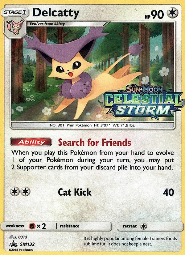 Delcatty SM132 SM Black Star Promos Pokémon card