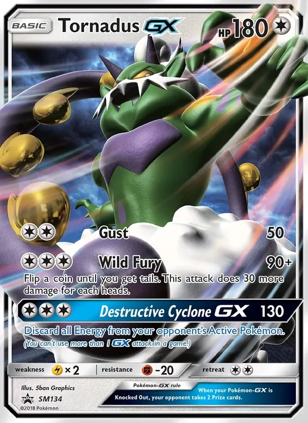 Tornadus GX SM134 SM Black Star Promos Pokémon Karte