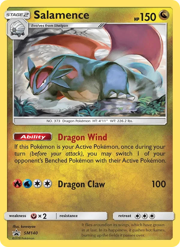 Salamence SM140 SM Black Star Promos Pokémon card
