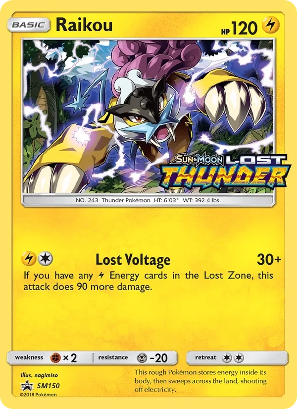 Raikou SM150 SM Black Star Promos Pokémon card
