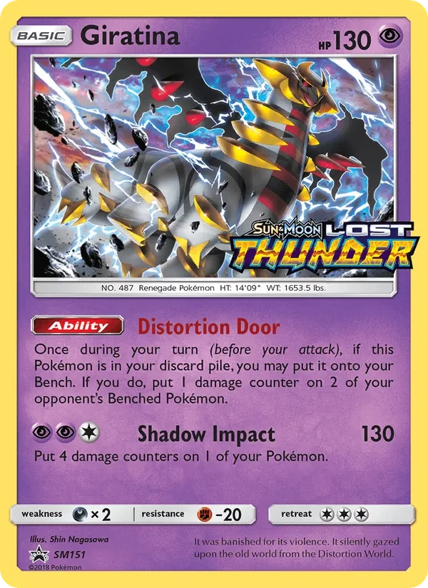 Giratina SM151 SM Black Star Promos Pokémon card