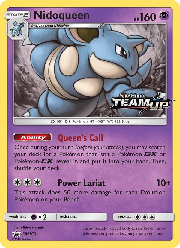 Nidoqueen SM160 SM Black Star Promos Pokémon Karte