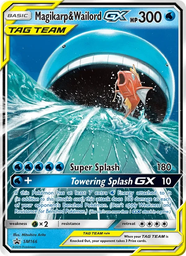 Magikarp & Wailord GX SM166 SM Black Star Promos Pokémon card