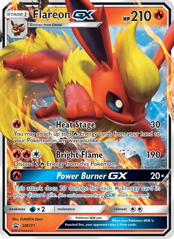 Flareon GX SM171 SM Black Star Promos Pokémon card