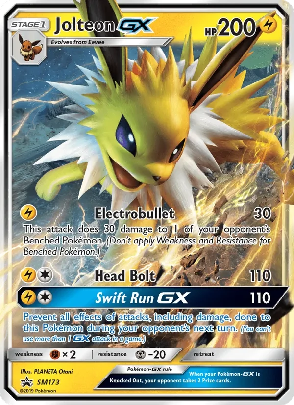 Jolteon GX SM173 SM Black Star Promos Pokémon card