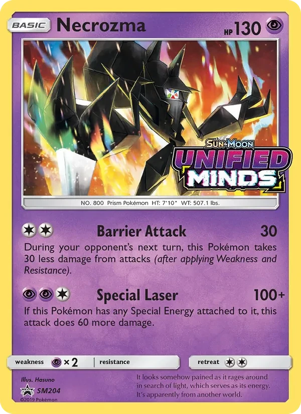 Necrozma SM204 SM Black Star Promos Pokémon card