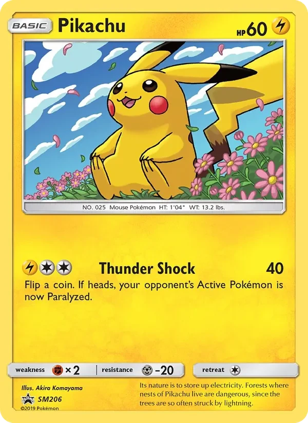 Pikachu SM206 SM Black Star Promos Pokémon card