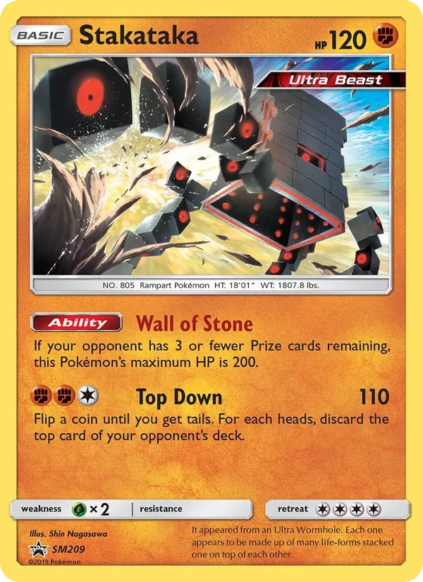 Stakataka SM209 SM Black Star Promos Pokémon card
