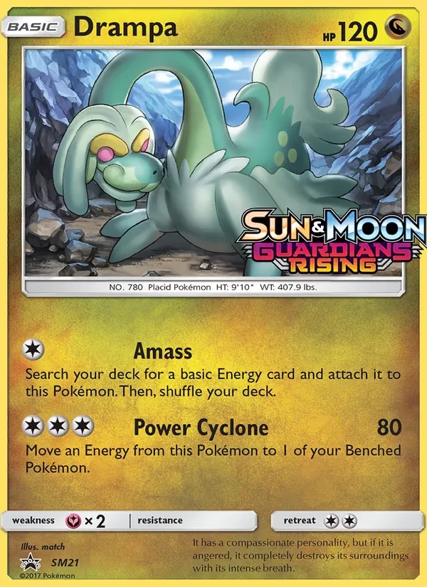 Drampa SM21 SM Black Star Promos Pokémon Karte