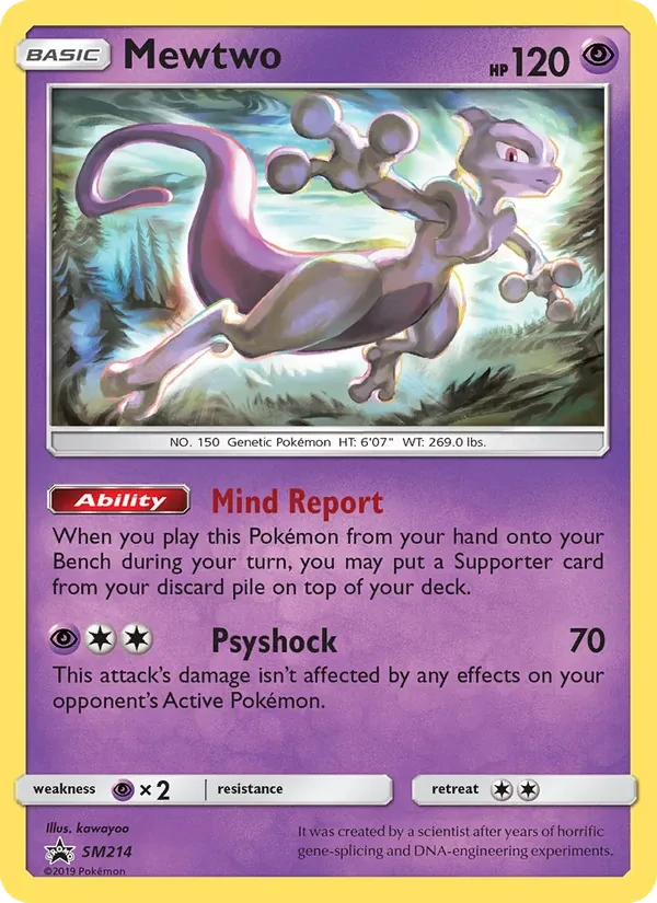 Mewtwo SM214 SM Black Star Promos Pokémon Karte