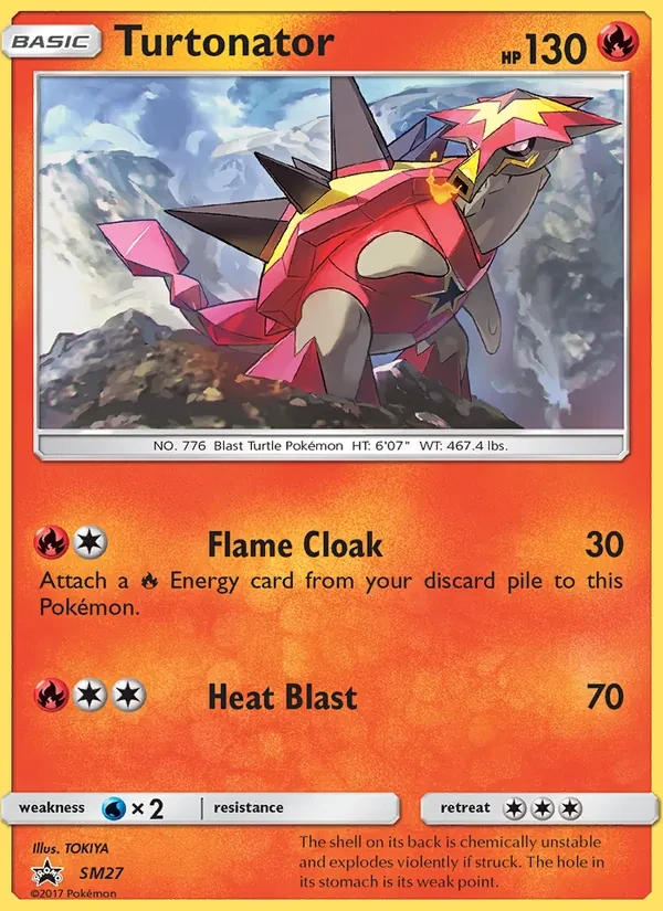 Turtonator SM27 SM Black Star Promos Pokémon card