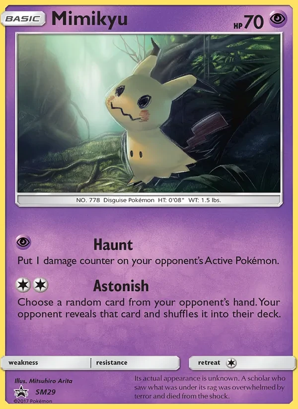 Mimikyu SM29 SM Black Star Promos Pokémon card