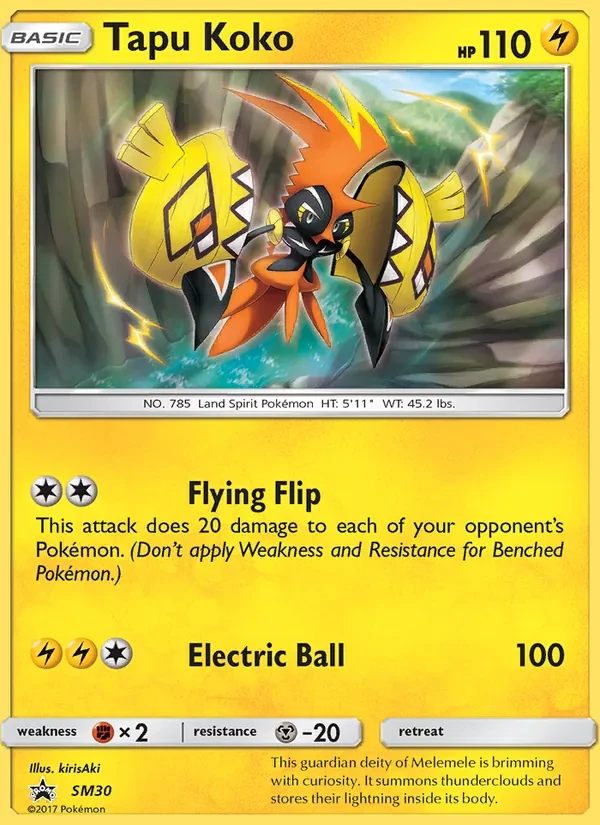 Tapu Koko SM30 SM Black Star Promos Pokémon Karte