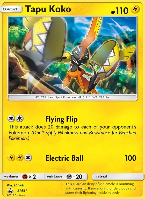 Tapu Koko SM31 SM Black Star Promos Pokémon card
