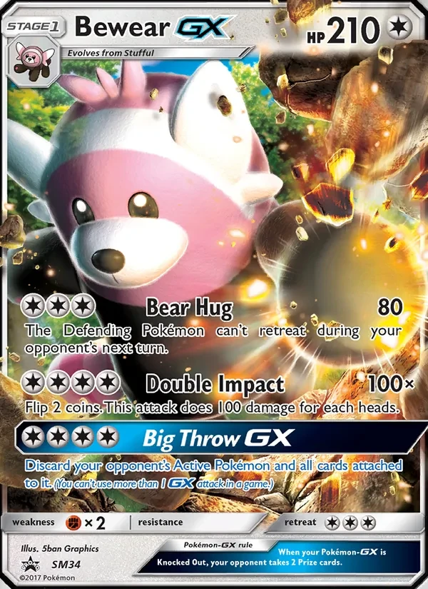 Bewear GX SM34 SM Black Star Promos Pokémon Karte