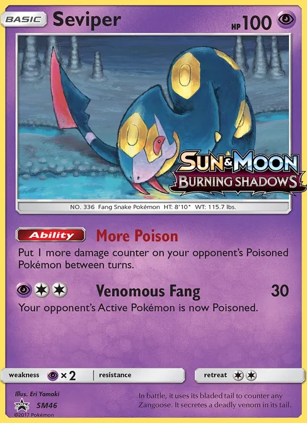 Seviper SM46 SM Black Star Promos Pokémon card
