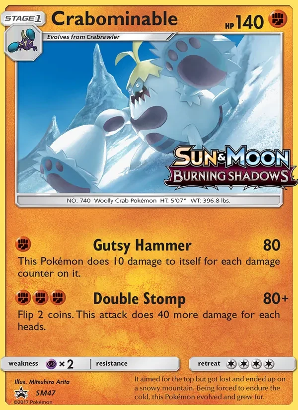 Crabominable SM47 SM Black Star Promos Pokémon card