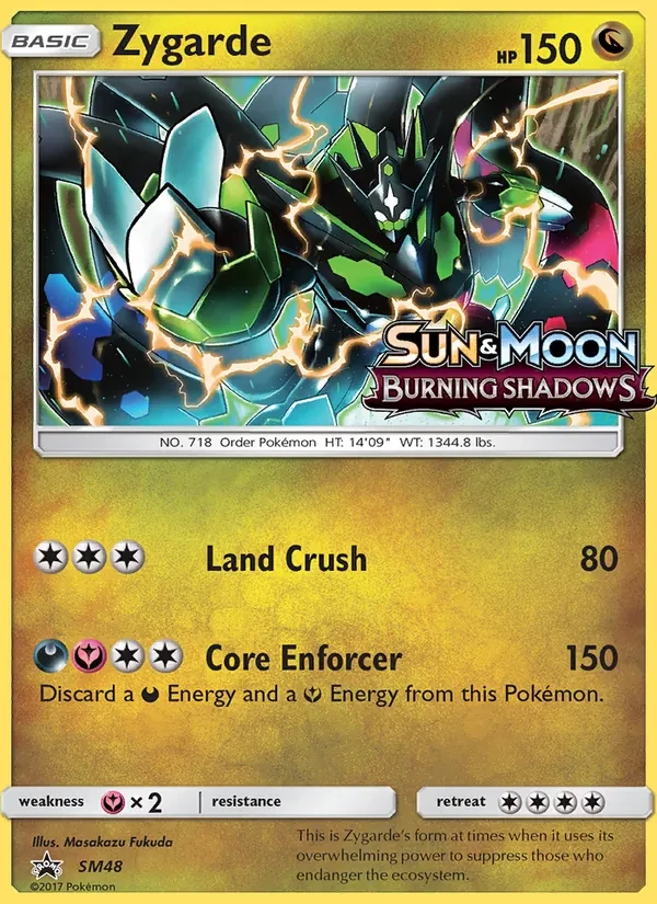 Zygarde SM48 SM Black Star Promos Pokémon card