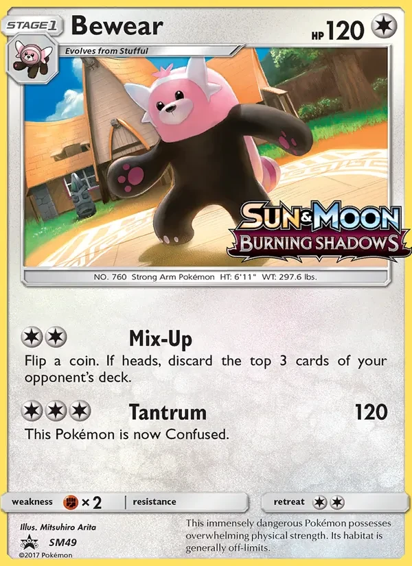 Bewear SM49 SM Black Star Promos Pokémon card