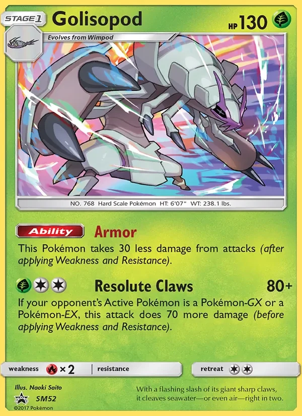 Golisopod SM52 SM Black Star Promos Pokémon card