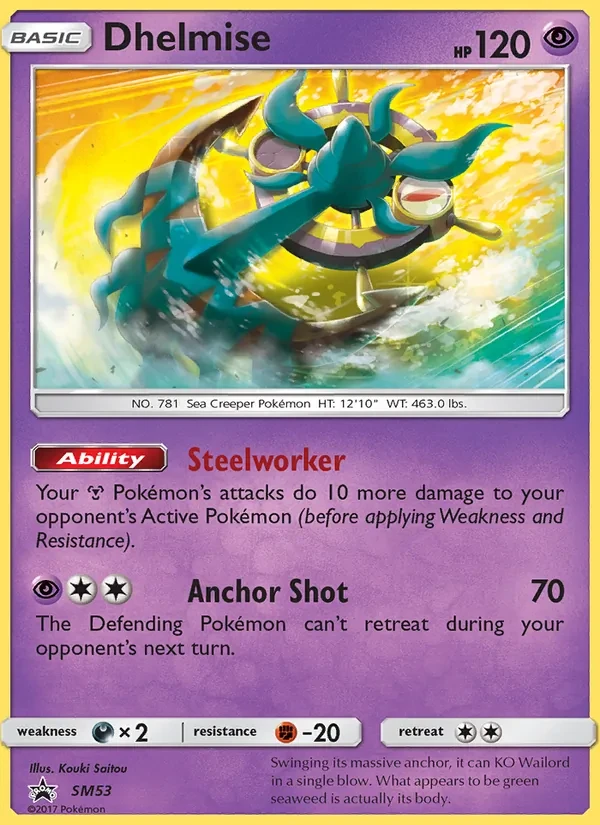 Dhelmise SM53 SM Black Star Promos Pokémon card