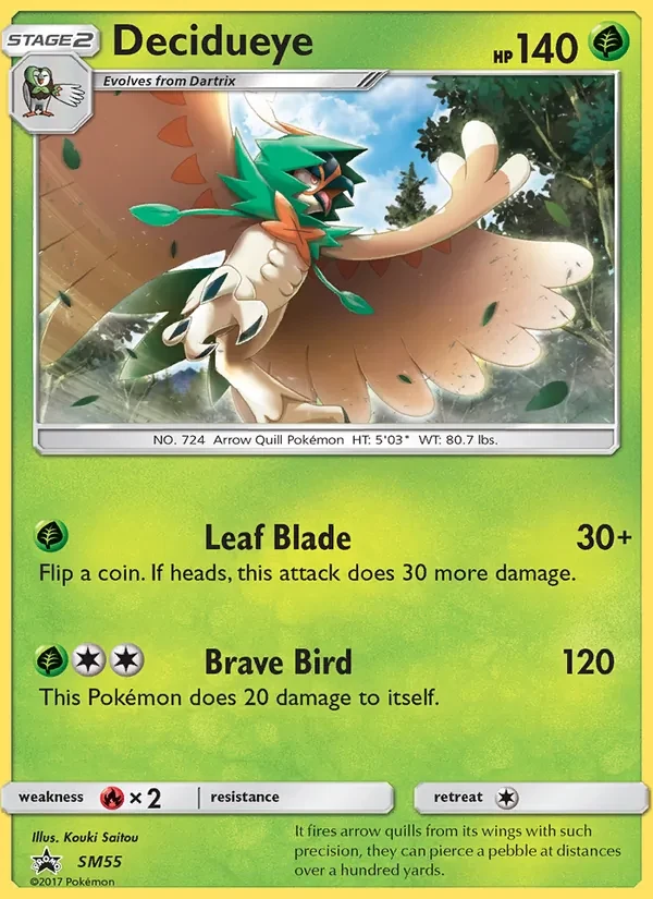 Decidueye SM55 SM Black Star Promos Pokémon card