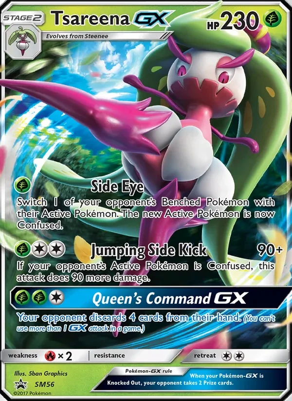 Tsareena GX SM56 SM Black Star Promos Pokémon card