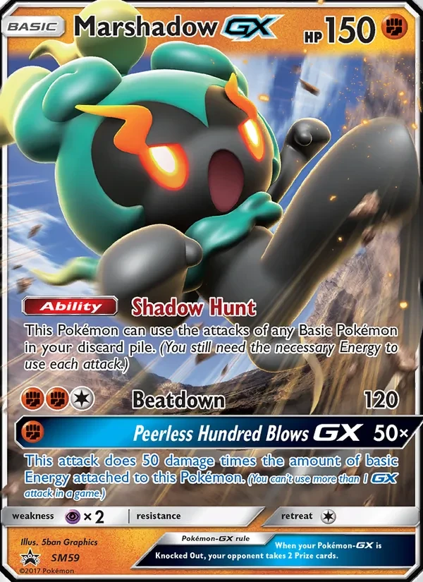 Marshadow GX SM59 SM Black Star Promos Pokémon card