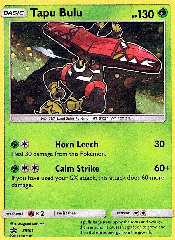 Tapu Bulu SM61 SM Black Star Promos Pokémon card