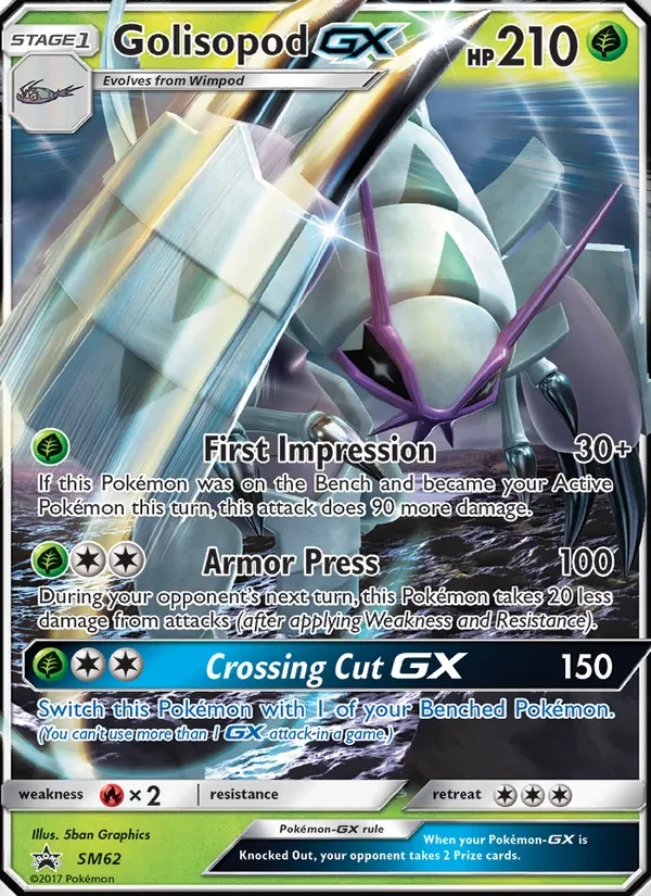 Golisopod GX SM62 SM Black Star Promos Pokémon Karte