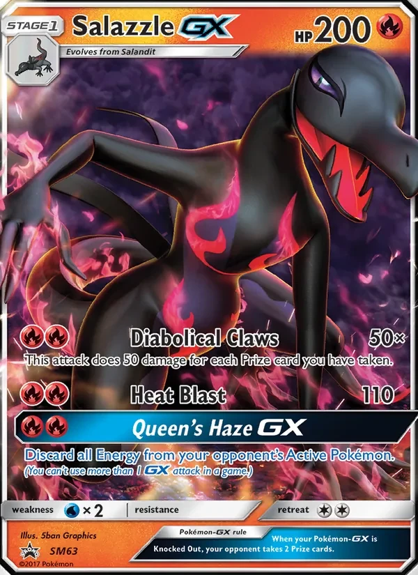Salazzle GX SM63 SM Black Star Promos Pokémon Karte