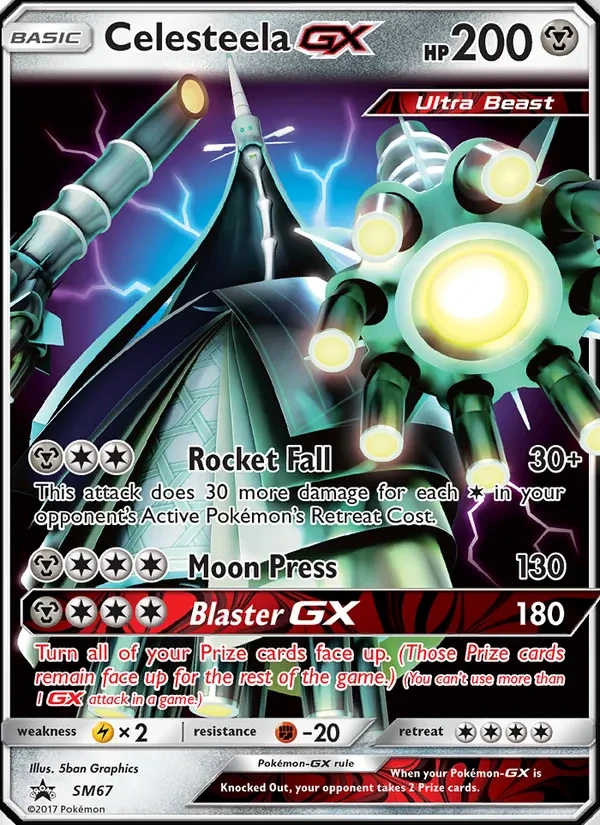 Celesteela GX SM67 SM Black Star Promos Pokémon card