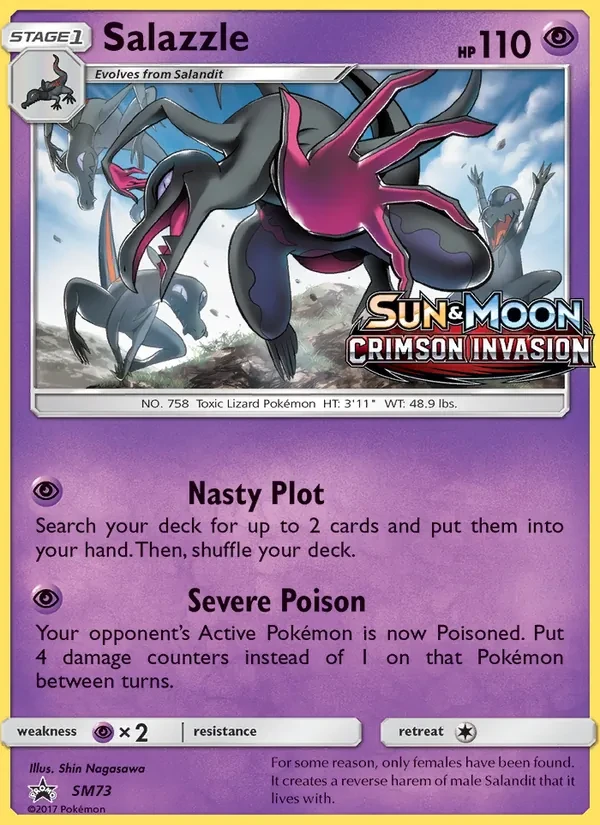 Salazzle SM73 SM Black Star Promos Pokémon card