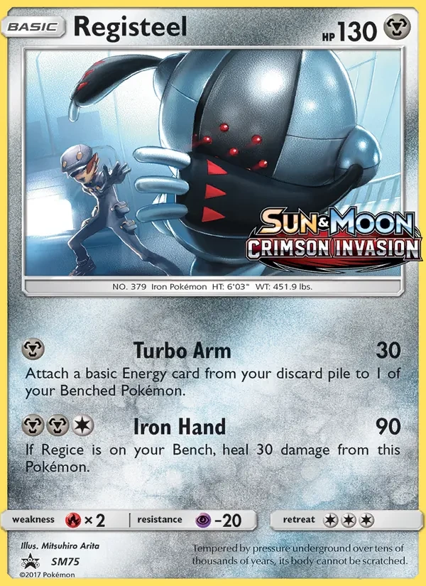 Registeel SM75 SM Black Star Promos Pokémon card