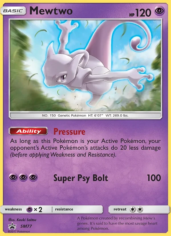 Mewtwo SM77 SM Black Star Promos Pokémon Karte