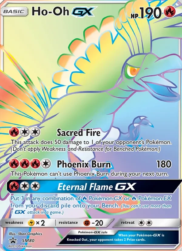 Ho-Oh GX SM80 SM Black Star Promos Pokémon Karte