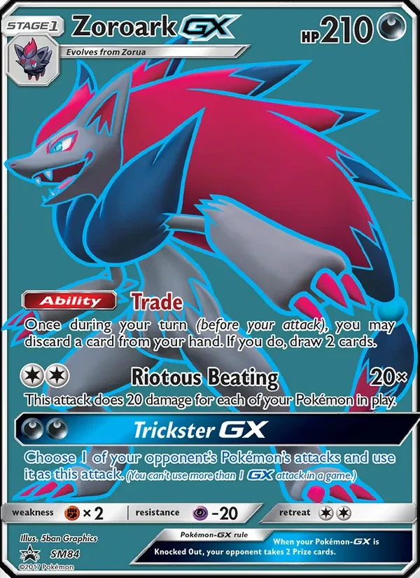 Zoroark GX SM84 SM Black Star Promos Pokémon card