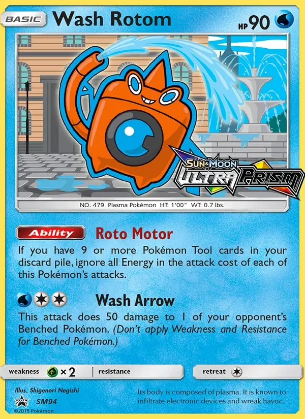 Wash Rotom SM94 SM Black Star Promos Pokémon card