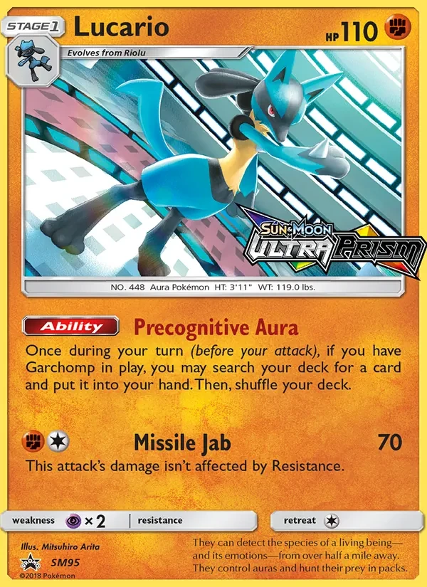 Lucario SM95 SM Black Star Promos Pokémon card