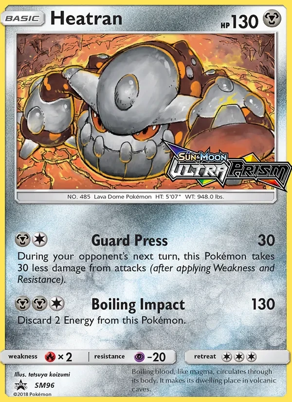 Heatran SM96 SM Black Star Promos Pokémon card