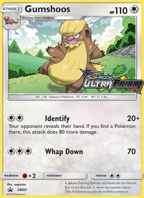 Gumshoos SM97 SM Black Star Promos Pokémon Karte