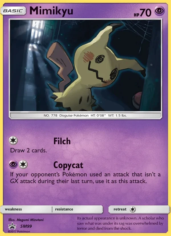 Mimikyu SM99 SM Black Star Promos Pokémon Karte
