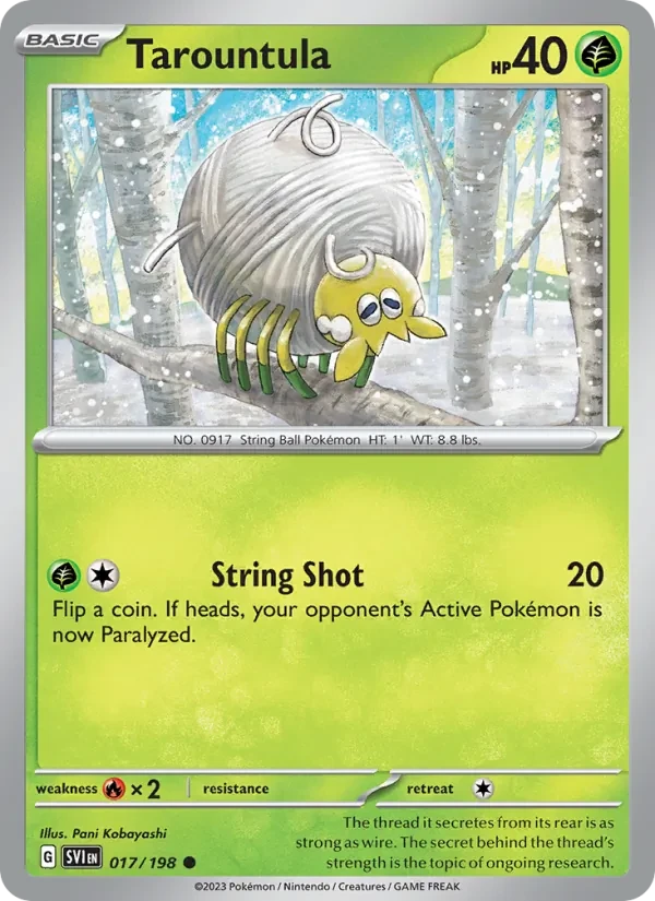 Tarountula 017/198 Scarlet & Violet Pokémon card