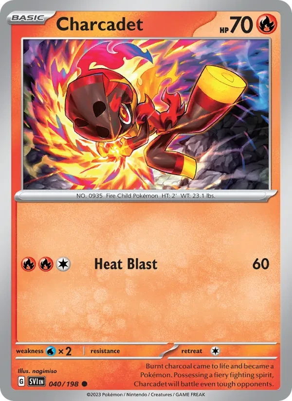 Charcadet 040/198 Scarlet & Violet Pokémon card