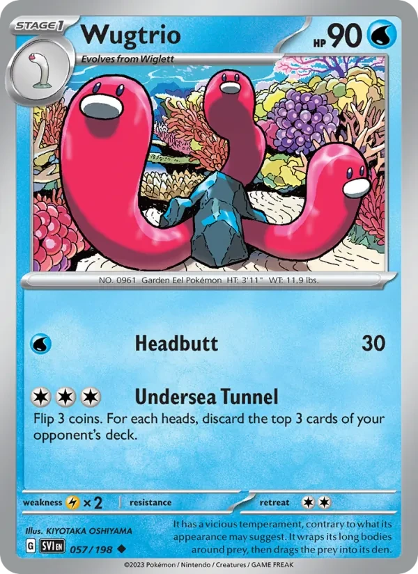 Wugtrio 057/198 Scarlet & Violet Pokémon Karte