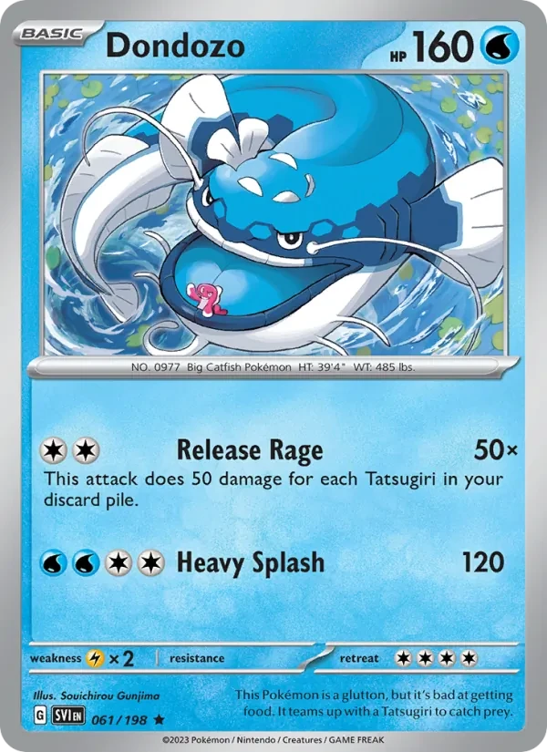 Dondozo 061/198 Scarlet & Violet Pokémon card