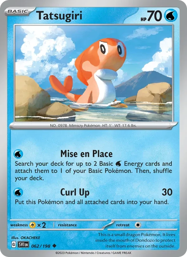 Tatsugiri 062/198 Scarlet & Violet Pokémon card