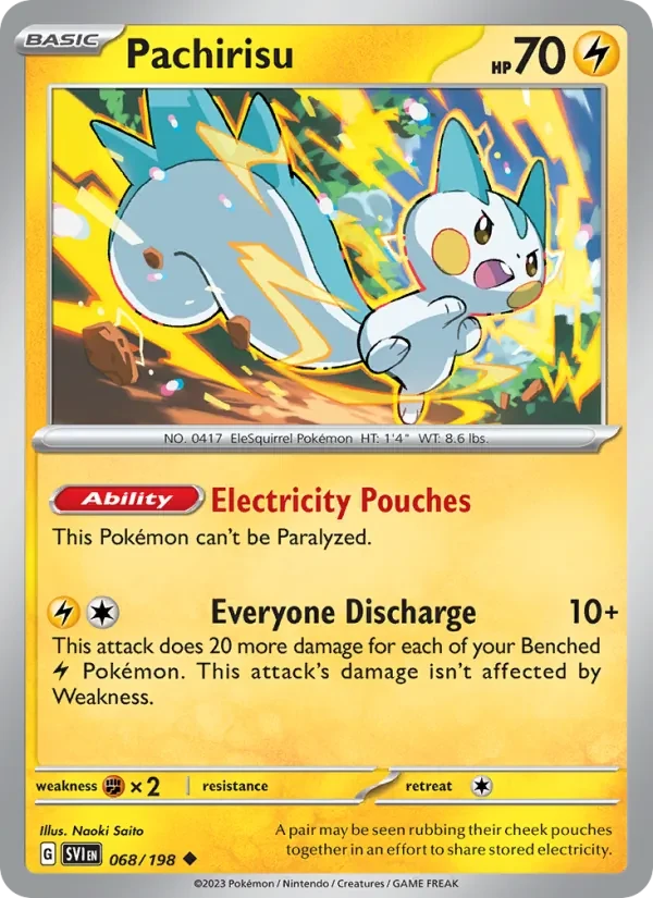 Pachirisu 068/198 Scarlet & Violet Pokémon card