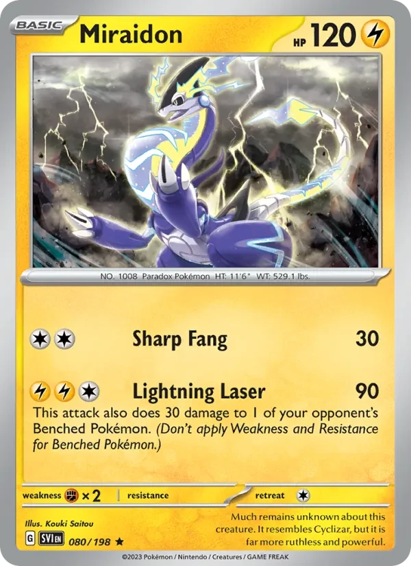 Miraidon 080/198 Scarlet & Violet Pokémon card